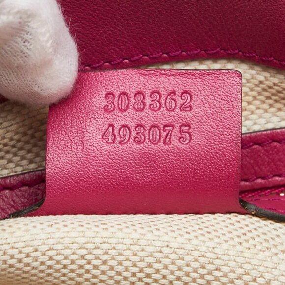 GUCCI Red Leather Shoulder Bag - Picture 15 of 16